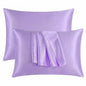 Satin Silk Pillowcases for Hair and Skin 2 Pack Standard Size 50x75cm Envelope Closure Pillow Case