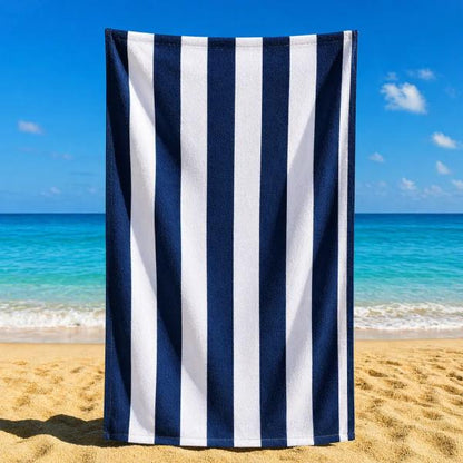 Sand Free Beach Towel Extra Large 100x200cm Kabana Stripe Quick Dry Microfibre Towel for Beach, Pool & Travel