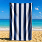 Sand Free Beach Towel Extra Large 100x200cm Kabana Stripe Quick Dry Microfibre Towel for Beach, Pool & Travel