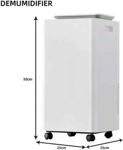 Air Purifying Dehumidifier 3-in-1 with 2.5L Tank – 10L/Day, Low Noise Energy Efficient Indoor Moisture Remover with Timer for Home Bedroom Bathroom