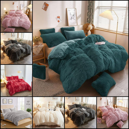 Hug & Snug Quilt Cover Bedding Set with Matching Pillowcases Ultra Soft and snuggle Duvet Cover Set Breathable for Comfortable Nights Available in Pink & Silver Color