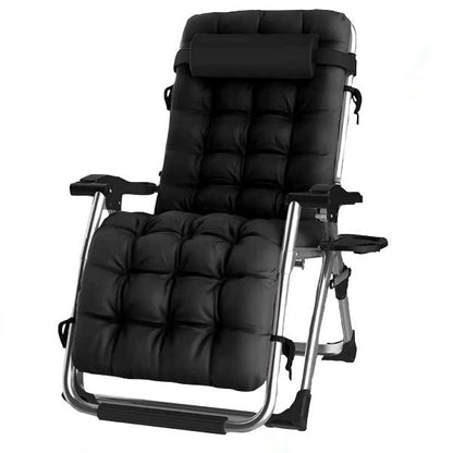 Extra Wide Gravity Chairs with cushion, 1/2  pack Deep Filled Cushions, Rust Proof, Lightweight Frame, Reclining, Includes Side Tray