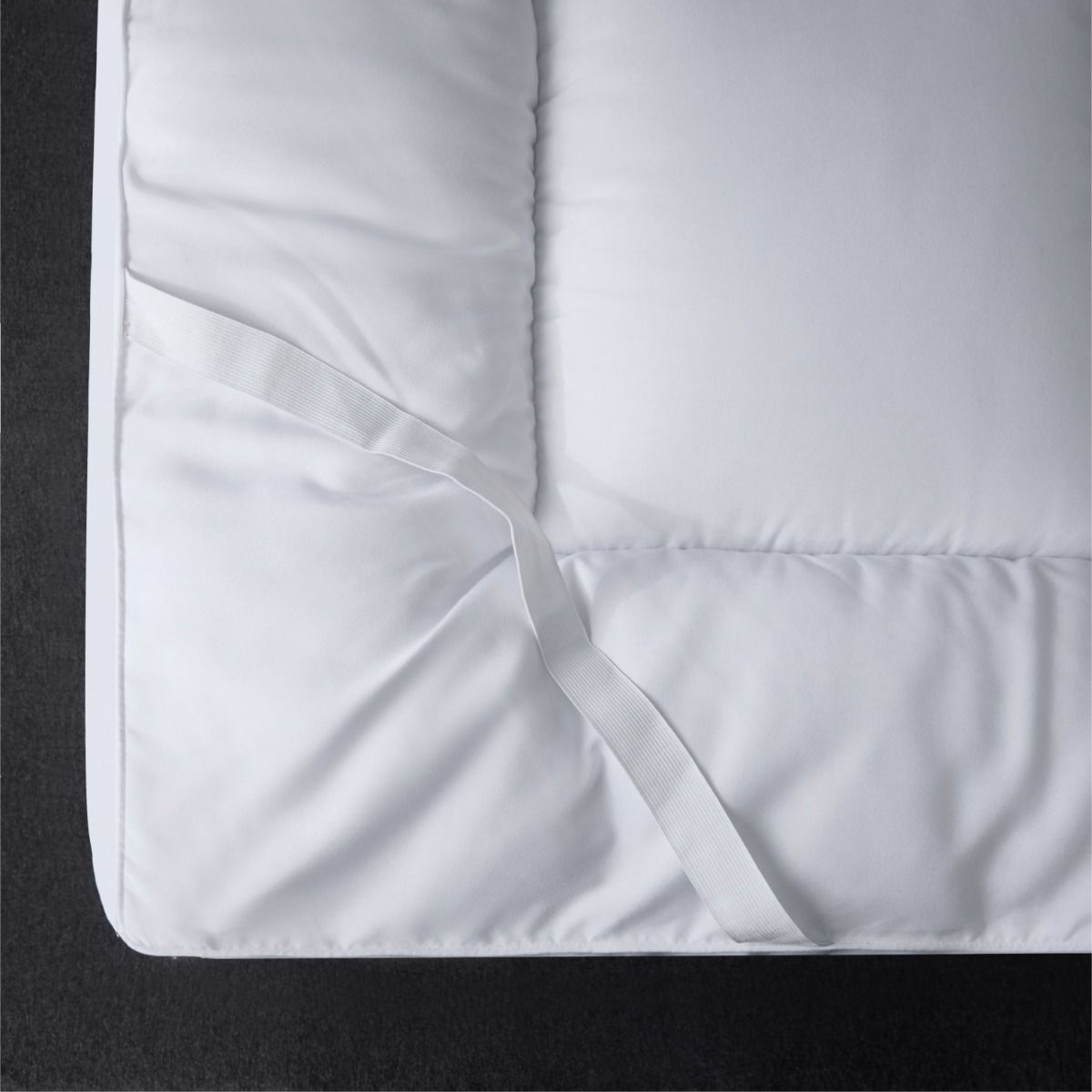 10cm Thick Microfiber Mattress Topper Hotel Quality Enhancer With Corner Straps