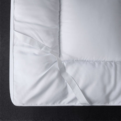 10cm Thick Microfiber Mattress Topper Hotel Quality Enhancer With Corner Straps