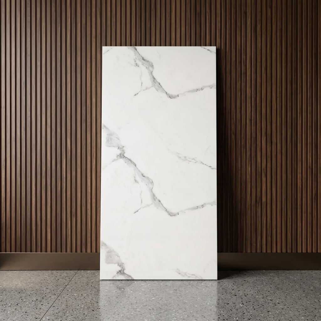 Marble Effect Waterproof Wall Tile Stickers 30cm x 60cm 10-20PCS Easy DIY PVC Peel and Stick Decor for Kitchen Bathroom Living Room