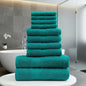 10 Pieces Premium Egyptian Cotton Towel Bale set Hotel Quality Face Hand & Bath Towels Soft & Absorbent 500GSM