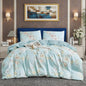Floral Duvet Cover Set 3 Piece Double & King Size Soft Microfiber Bedding Set with 2 Pillowcases Floral Bed Linen Quilt Cover UK