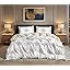 Luxury Microfiber Duvet Cover Set 3 Piece  Ultra Soft Breathable Quilt Cover with Hidden Zipper Closure  Lightweight Hypoallergenic Bedding Set with 2 Pillowcases