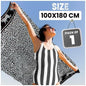 Extra Large Beach Towel Quick Dry Sand Resistant Lightweight Travel Towel XXL 100 x 180 cm Soft Adult Towel