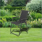 Spring Beach Chair Outdoor Folding Sun Lounger Chair with Armrests Lightweight Portable Garden Deck Chair for Beach, Camping, Fishing, Picnic & BBQ