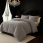 New Soft Teddy Fleece Duvet Quilt Cover Bedding Set with 2 Matching Pillow Cases Cosy bedding All Sizes Pink Teal Black Grey Snuggle Cozy bedding Duvet Cover