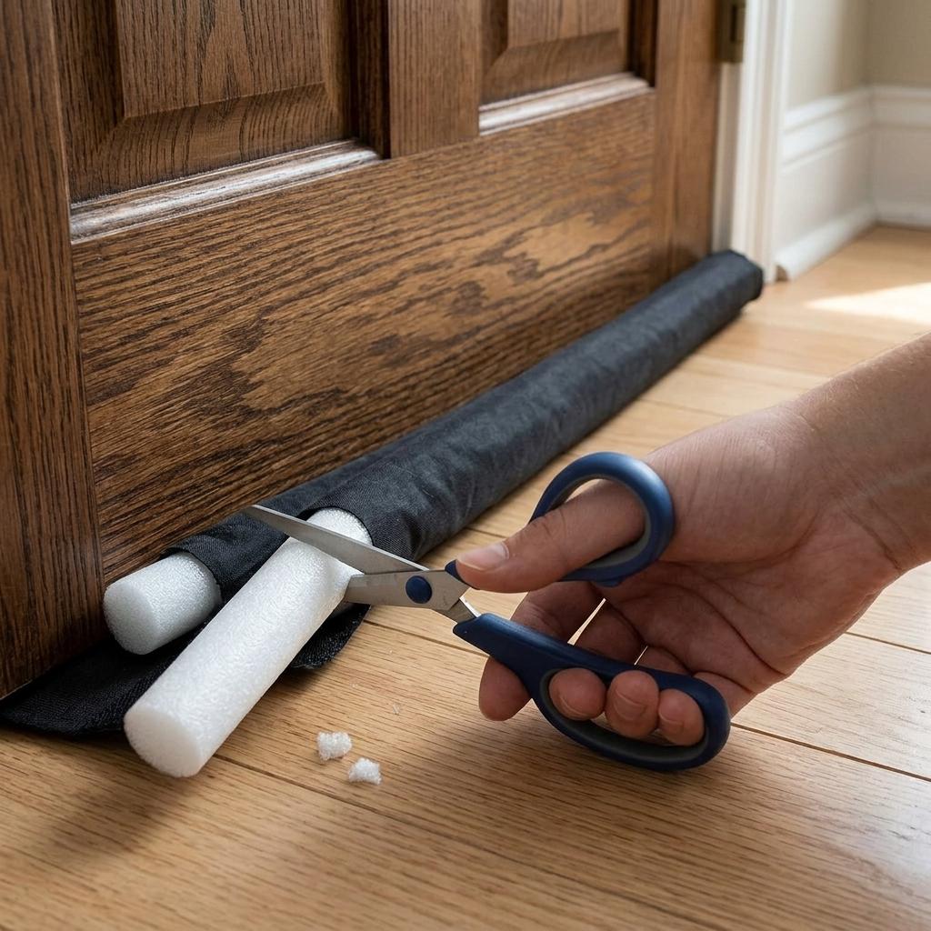 Dual Draft Door Guard Under Door Draught Excluder Door & Window Weather Strip Large Size