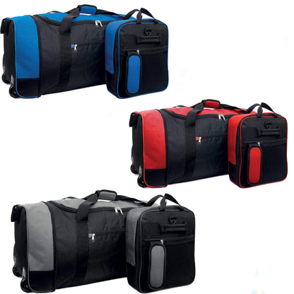 32 Inch 2 in 1 Large Capacity Travel Bag with Wheels Lightweight Rolling Weekend Luggage for Men and Women, Collapsible Storage Suitcase Alternative