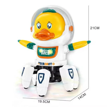 Dancing Astronaut Duck Toy with Lights & Music Interactive Moving Space Duck for Toddlers & Kids Fun Educational Gift & Sensory Play Toy