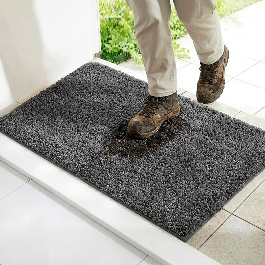 Super Absorbent Door Mat Non-Slip Entrance Floor Mat Machine Washable Indoor Doormat 18 x 28 Inches