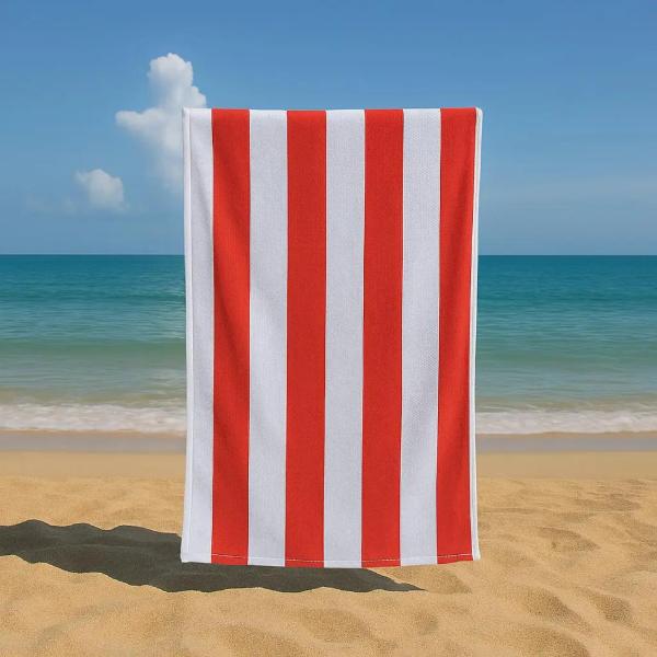 Sand Free Beach Towel Extra Large 100x200cm Kabana Stripe Quick Dry Microfibre Towel for Beach, Pool & Travel