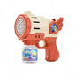 Bubble Machine gun, 12 Holes Bubble Guns for Kids, Electric Silent Handheld Bubble Makers for Outdoor and Indoor Play