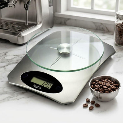 Digital Kitchen Scale 5kg Capacity with LCD Display Tare Function & Auto Shut Off Multi-Purpose Food Weighing Scale for Cooking & Baking