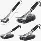 44cm BBQ Cleaning Brush & Scraper Stainless Steel Grill Brush with Non-Slip Ergonomic Handle for Charcoal & Gas BBQ Grills