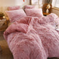Cozy Snuggle & Cuddle Duvet Cover Set Soft Breathable Quilt Cover with Pillowcases for Winter Warm Bedding