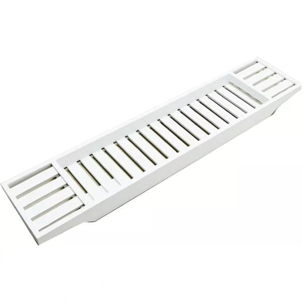 New Bamboo Bathtub Caddy Tray Bathroom Accessories Board Candle Wine Glass Book Tablet iPad & Phone Holders Bath Tub Rack Shelf Storage Organiser