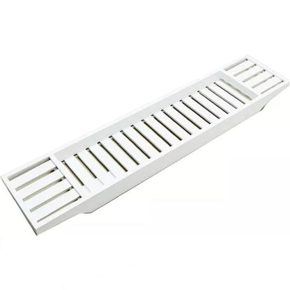 New Bamboo Bathtub Caddy Tray Bathroom Accessories Board Candle Wine Glass Book Tablet iPad & Phone Holders Bath Tub Rack Shelf Storage Organiser