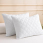 Pillow Protectors 2 Pack / 4 Pack Zippered Pillow Covers 50x75cm Soft Terry Breathable Machine Washable Bedding Protectors White