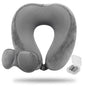 Memory Foam Travel Pillow Set with Eye Mask & Ear Plugs Adjustable Neck Support Cushion Washable Travel Pillow for Plane, Car & Train