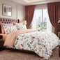 Floral Duvet Cover Set 3 Piece Double & King Size Soft Microfiber Bedding Set with 2 Pillowcases Floral Bed Linen Quilt Cover UK
