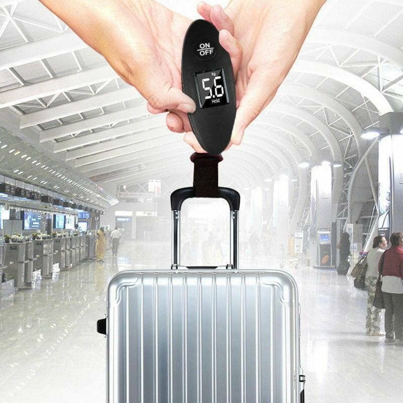 Portable Digital Luggage Scale 40kg Travel Weight Scale with LCD Display Tare Function & Auto Off for Suitcases and Bags