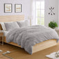 Snuggle Duvet Cover Set Warm & Cosy Bed Quilt Sherpa Fleece Bedding Set with Pillowcases Soft Fleece Duvet Cover for Winter Comfort Easy Care