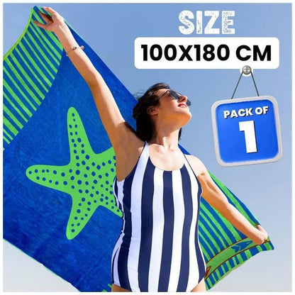 Extra Large Beach Towel Quick Dry Sand Resistant Lightweight Travel Towel XXL 100 x 180 cm Soft Adult Towel
