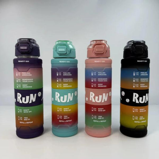 35oz Large Capacity Sports Water Bottle with Straw and Carry Strap Reusable Fitness Gym Bottle with Secure Bounce Flip Lid for Travel and Outdoor Use