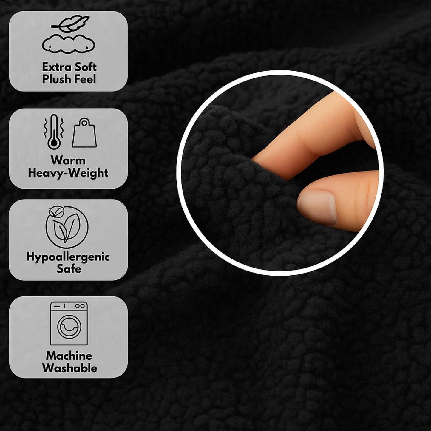 New Soft Teddy Fleece Duvet Quilt Cover Bedding Set with 2 Matching Pillow Cases Cosy bedding All Sizes Pink Teal Black Grey Snuggle Cozy bedding Duvet Cover