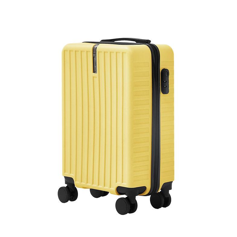 20 Inch Hard Shell Cabin Suitcase TSA Combination Lock 8 Spinner Wheels Side Hook 35L