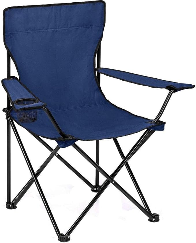 Folding Camping Chair Collapsible Fishing Chair with Carrier Bag Lightweight Portable Hiking Chair with Mesh Cup Holder, Heavy Duty Camping Chair Comfortable Cross Design Seat for Outdoors Camping Fishing Picnics Beach & Travel Green