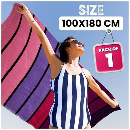 Extra Large Beach Towel Quick Dry Sand Resistant Lightweight Travel Towel XXL 100 x 180 cm Soft Adult Towel