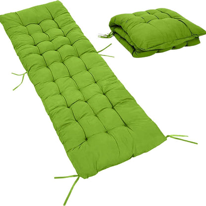 Extra Thick 8Cm Full Length Zero Gravity Chair Only Cushion Soft Padded Seat with Ties Quilted & Breathable Fabric for Recliners Patio Chairs Garden Loungers (170 x 53 x 8 cm)