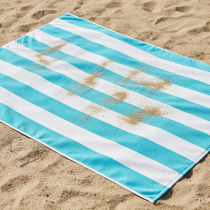 Sand Free Beach Towel Extra Large 100x200cm Kabana Stripe Quick Dry Microfibre Towel for Beach, Pool & Travel