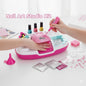 Nail Art Studio Kit for Kids with Battery Nail Dryer Washable Manicure Set with Stickers Glitter & Polish Pens Creative Toy Gift for Girls, Perfect for Parties & Playdates
