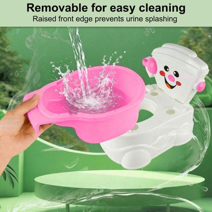 Mini Toilet Potty for Toddlers Realistic Training Seat with Removable Bucket & Lid Kids Potty Training Chair Pink or Blue