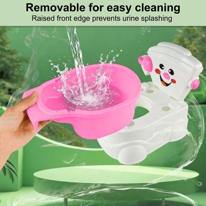 2 in 1 Kids Toilet Seat & Toddler Potty Training Chair with Removable Urinal Child Toilet Trainer for Boys & Girls
