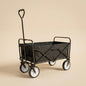 Heavy Duty Foldable Wagon Cart with 4 Wheels Collapsible Utility Trolley for Shopping, Camping, Beach, Garden & Festivals Portable 80KG Capacity