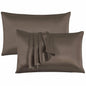 Satin Silk Pillowcases for Hair and Skin 2 Pack Standard Size 50x75cm Envelope Closure Pillow Case