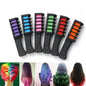 6 Pack Temporary Hair Colour Chalk Combs Washable Hair Dye Comb Set for Kids & Adults DIY Hair Colour for Parties Festivals & Cosplay