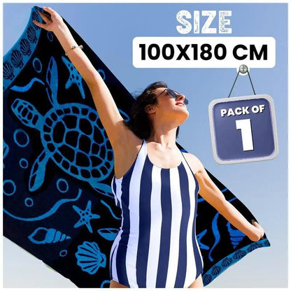 Extra Large Beach Towel Quick Dry Sand Resistant Lightweight Travel Towel XXL 100 x 180 cm Soft Adult Towel