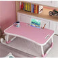 Foldable Laptop Table for Bed & Sofa Portable Desk with Cup Holder Phone/Tablet Slot Book Storage Study Work Reading Writing Breakfast Tray