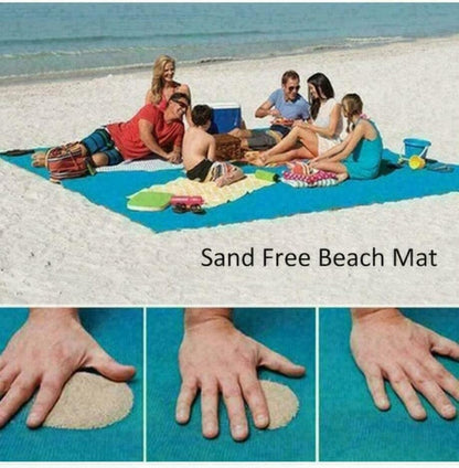 Extra Large Sandproof Beach Mat 200×150cm Waterproof Picnic Blanket Foldable Lightweight Outdoor Mat for Beach Camping Hiking Travel