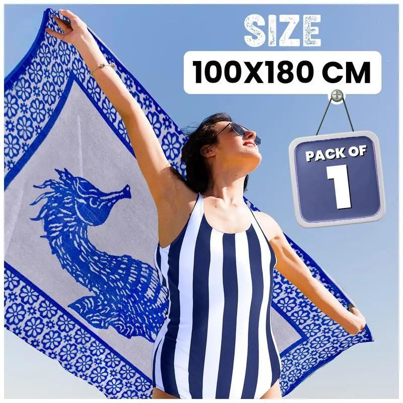 Extra Large Beach Towel Quick Dry Sand Resistant Lightweight Travel Towel XXL 100 x 180 cm Soft Adult Towel