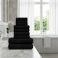 10 Pieces Premium Egyptian Cotton Towel Bale set Hotel Quality Face Hand & Bath Towels Soft & Absorbent 500GSM